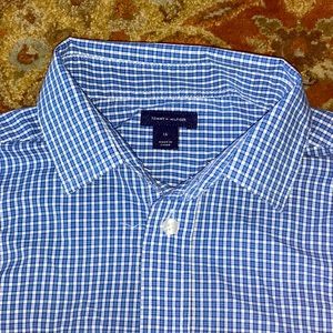 Tommy Hilfiger Boys Blue Oxford Shirt Size 16